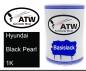 Preview: Hyundai, Black Pearl, 1K: 500ml Lackdose, von ATW Autoteile West.